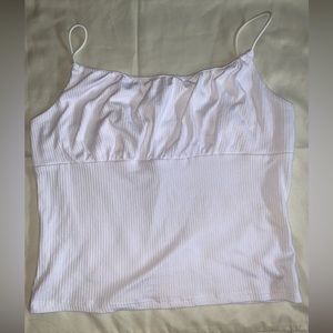 No-comment NU•LA White-T cropped top| Size M/L